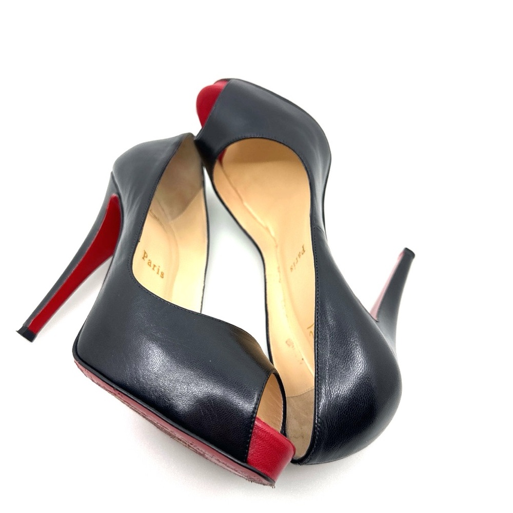 🔥🔥Like New Christian Louboutin Very Prive 120 KID Signature Heels Size 37 - Picture 6 of 16